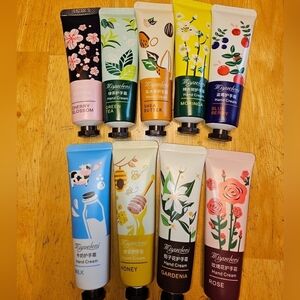 9 Travel Size Hand Creams 🌹🍯🍒🫐